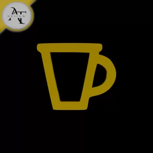 Simple Coffee Cup Symbol - 2D Art