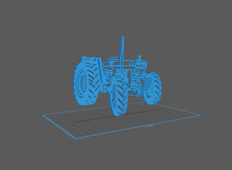Tractor - Massey Ferguson 188 Wall Art - Model preview 1