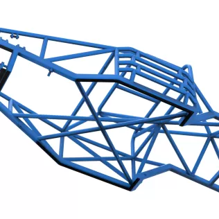 Frame of Vintage Dirt late model Race car Scale 1:25 - Model thumbnail 3