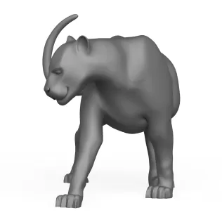 3D Printable Wild Animal Jaguar - Model thumbnail 2
