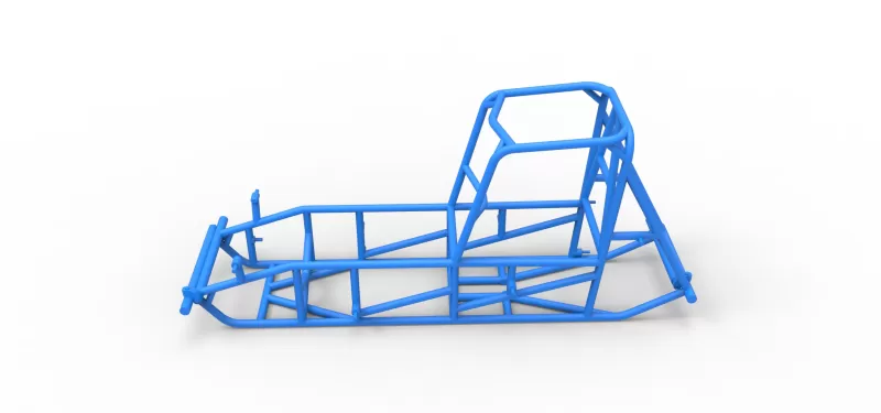 Frame of Vintage Sprint car Version 2 Scale 1:25 - Model preview 7
