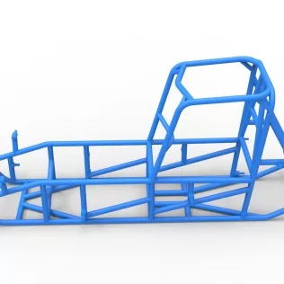 Frame of Vintage Sprint car Version 2 Scale 1:25 - Model thumbnail 7