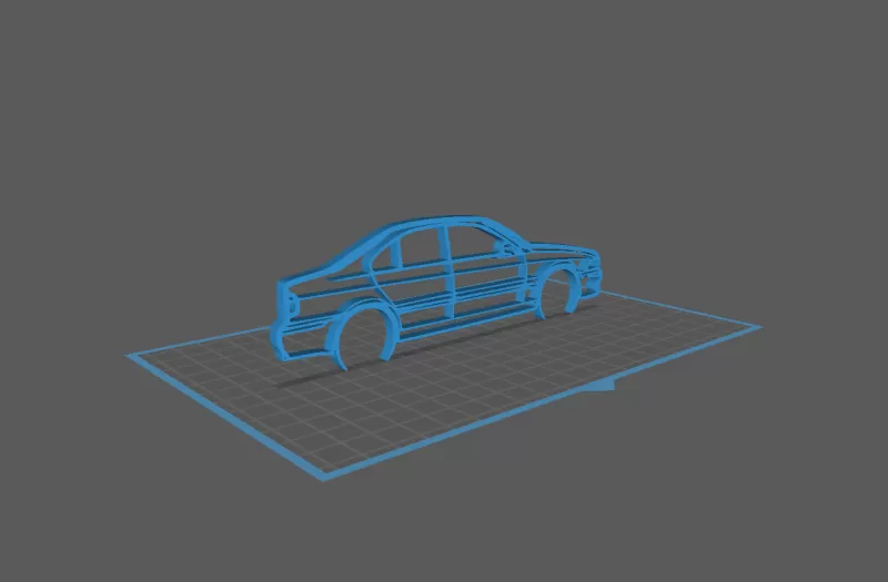 BMW - M5 E39 Wall Art - Model preview 1