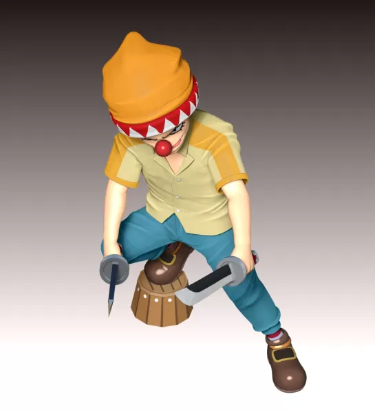 Young Buggy - One Piece - Model preview 6