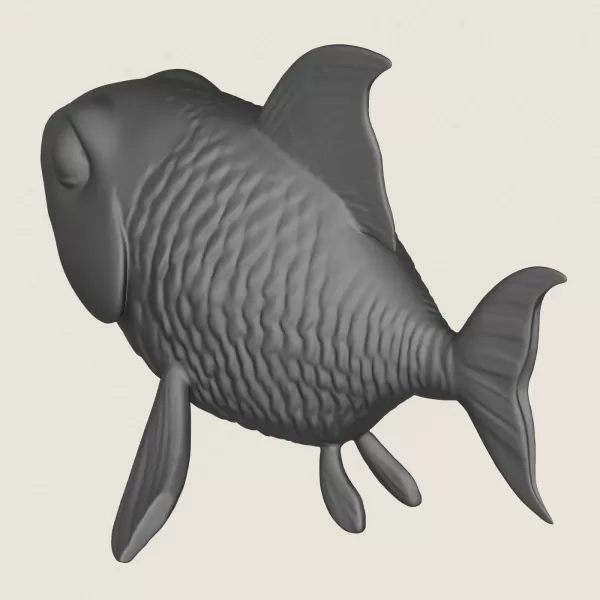 Fish 04 Print Ready 3D Model - Model preview 5