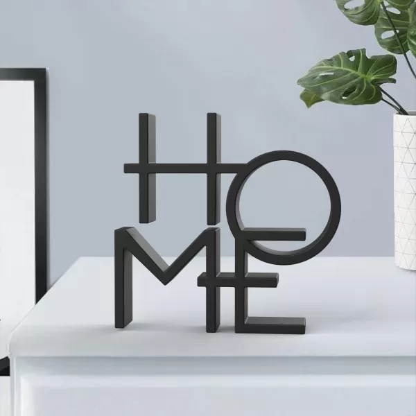 3D Home Word Sign, Home Word Decor, Typography Sculpture - Model preview 1