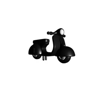Retro Vespa Scooter Toy Bike Miniature Decorative Model - Model thumbnail 4