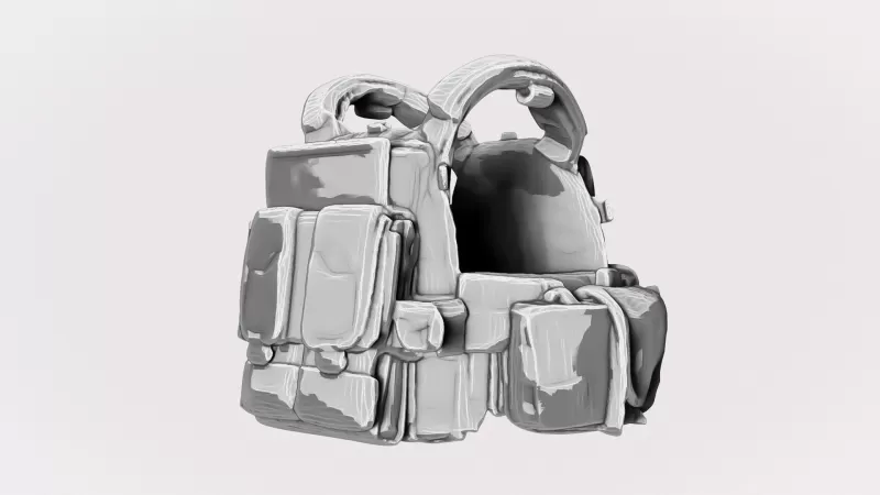 Navy SEAL Tactical Vest #RoZ - Model preview 5