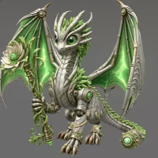 Verdant Arcane Dragon STL File for 3D Print - Model thumbnail 9