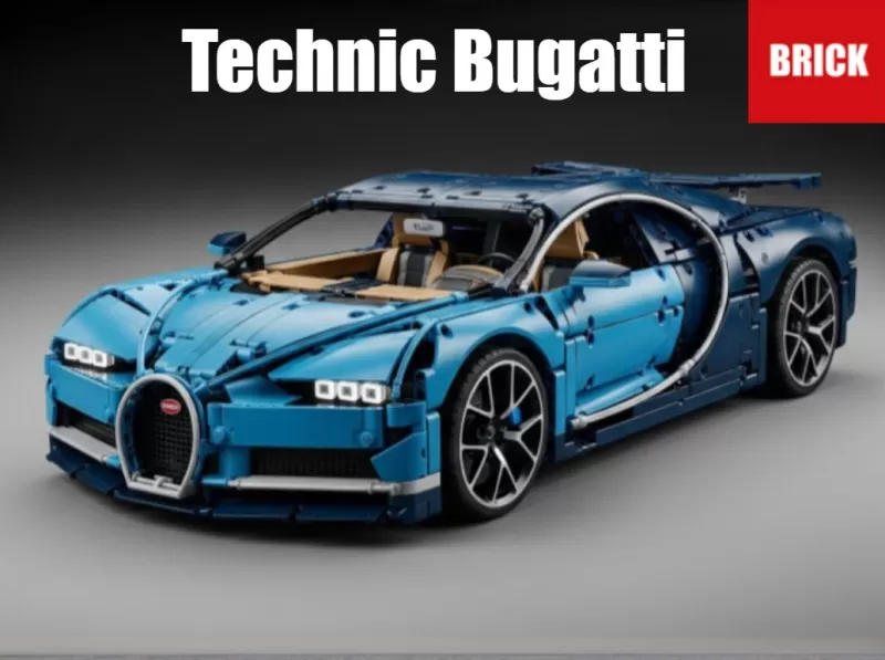 Brick Technic Bugatti Chiron Set - Model preview 1