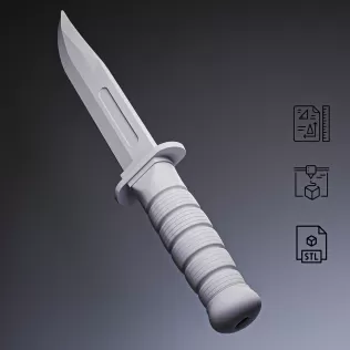 KA-BAR Combat Knife #RoZ - Model thumbnail 2