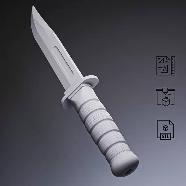 KA-BAR Combat Knife #RoZ - Model preview 2