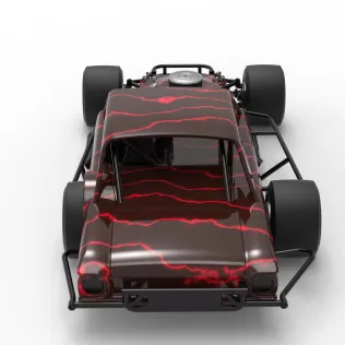 Vintage Asphalt Modified stock car V13 Scale 1:25 - Model thumbnail 17