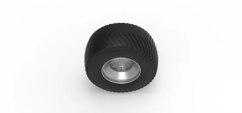 Rear wheel from Pulling tractor 3 Scale 1:25 - Model preview 6