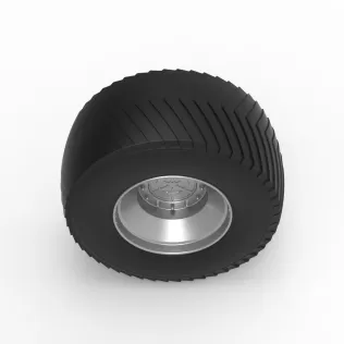 Rear wheel from Pulling tractor 3 Scale 1:25 - Model thumbnail 6