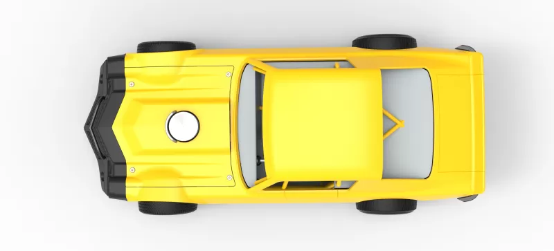 Vintage Dirt late model Race car Version 2 Scale 1:25 - Model preview 11
