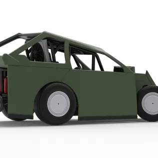 Mod Lite Race car while turning Version 2 Scale 1:25 - Model thumbnail 21