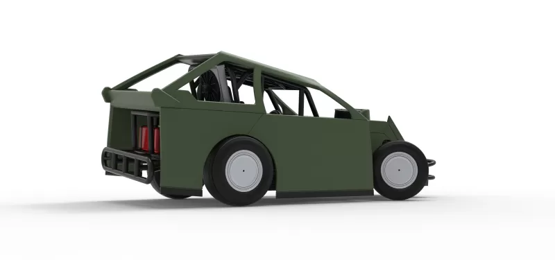 Mod Lite Race car while turning Version 2 Scale 1:25 - Model preview 21