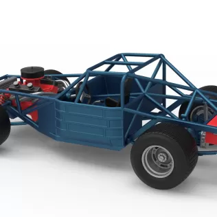 Vintage Dirt late model Race car Base Scale 1:25 - Model thumbnail 12