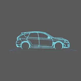 Subaru - WRX GR Hatchback Wall Art