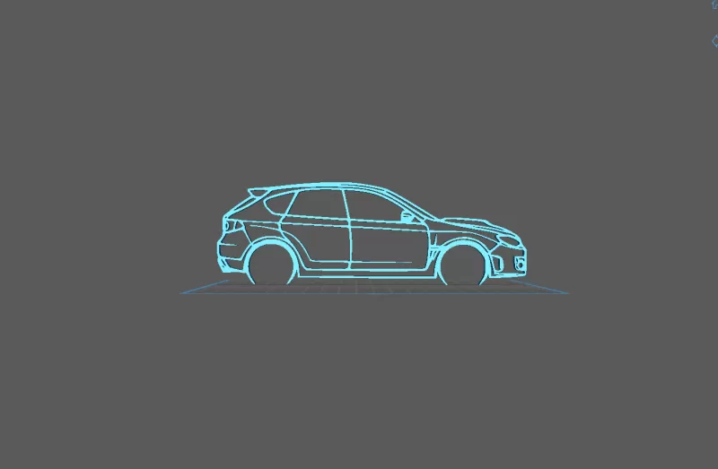 Subaru - WRX GR Hatchback Wall Art - Model preview 2