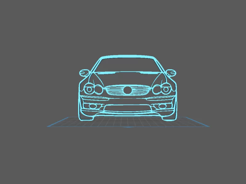 Mercedes - SL 55 Wall Art - Model preview 1