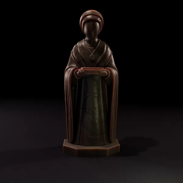Stone Priest of the Forgotten Shrine 3D printing - Model preview 2