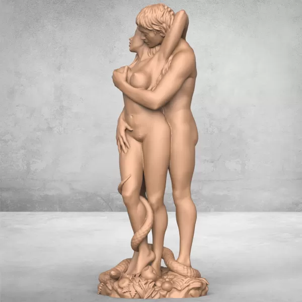 Adam And Eve Statue - Model preview 7