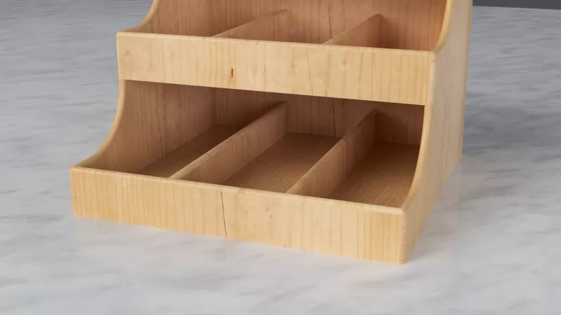 Kitchen Organizer Cabinet - For Cutlery, Spices, Snacks, Ziplock - Model preview 4