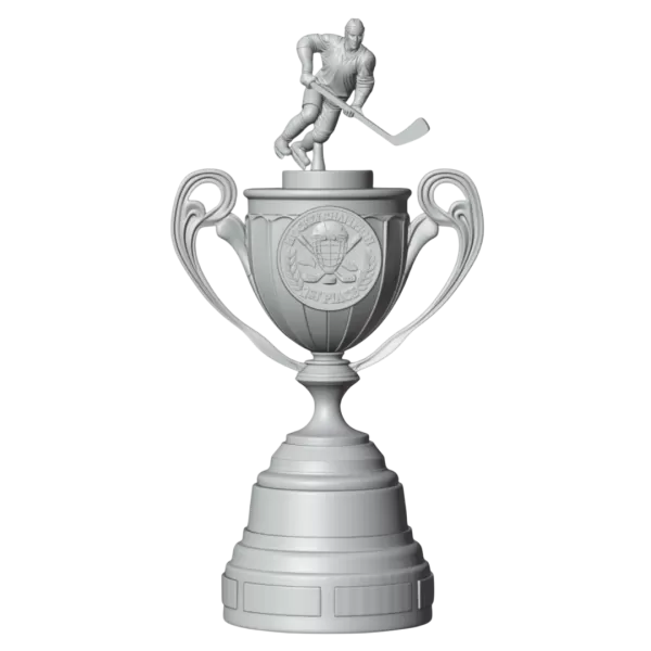 Trophy Hockey Champion Premium – 3D Printable Model - Model preview 2