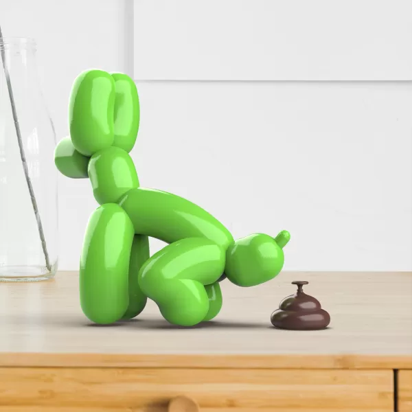 Shitting Balloon Dog, 3D Pooping Decor Dog, Funny Dog Lover Gift - Model preview 2