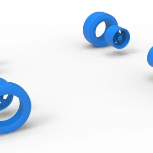 Wheel Set of Gasser Version 3 Scale 1:25 - Model thumbnail 9