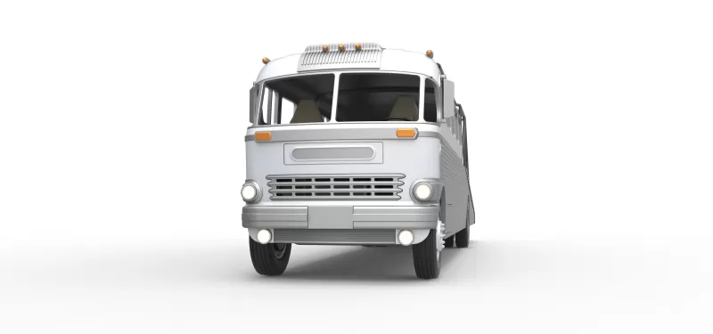 Vintage Transporter truck for Race car Version 8 Scale 1:25 - Model preview 12