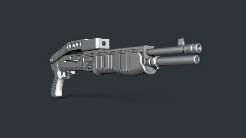 SPAS-12 Folded Stock RoZ - Model preview 1