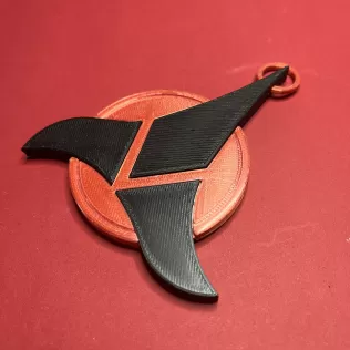 Klingon Imperial Trefoil Christmas Tree Ornament - Model thumbnail 2