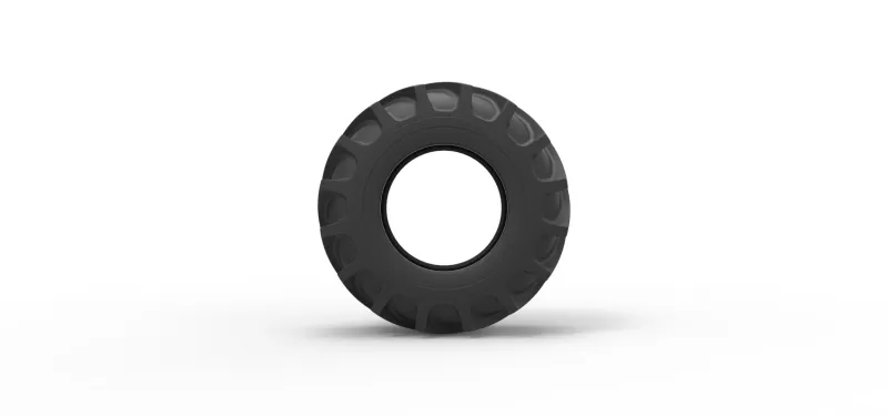 Tractor tire 37 Scale 1:25 - Model preview 5