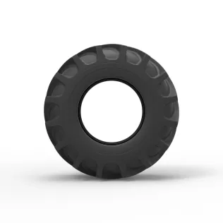 Tractor tire 37 Scale 1:25 - Model thumbnail 5