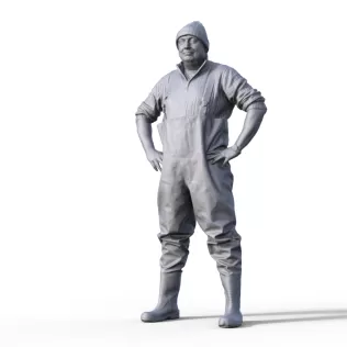 Figure for ship model fishing boat