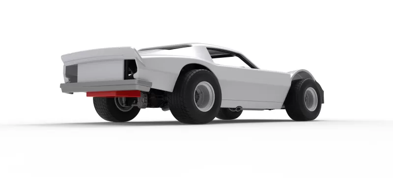 Vintage Dirt late model Race car Version 3 Scale 1:25 - Model preview 19
