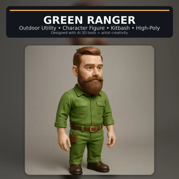 Stylized Character Collection Vol. 01 – Kitbash High-Poly 3D Mod - Model preview 16