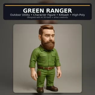 Stylized Character Collection Vol. 01 – Kitbash High-Poly 3D Mod - Model thumbnail 16