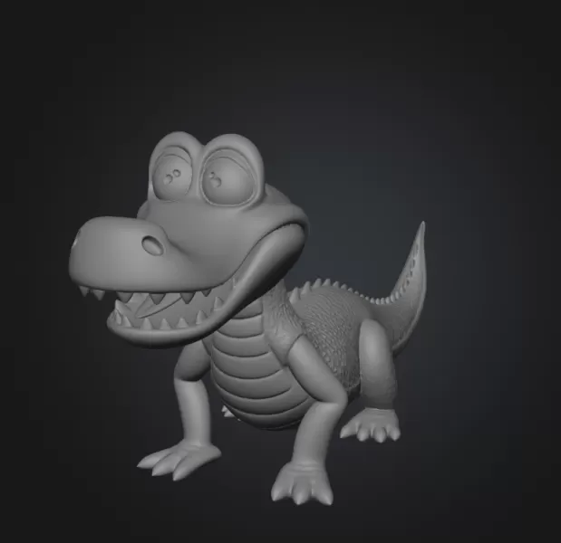 flexi crocodile - Model preview 1