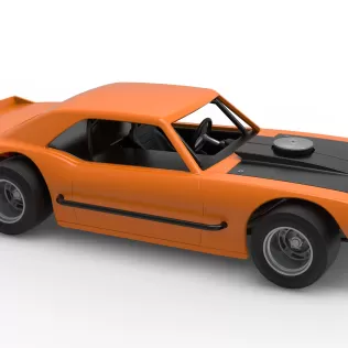 Vintage Asphalt Modified stock car V12 Scale 1:25 - Model thumbnail 24