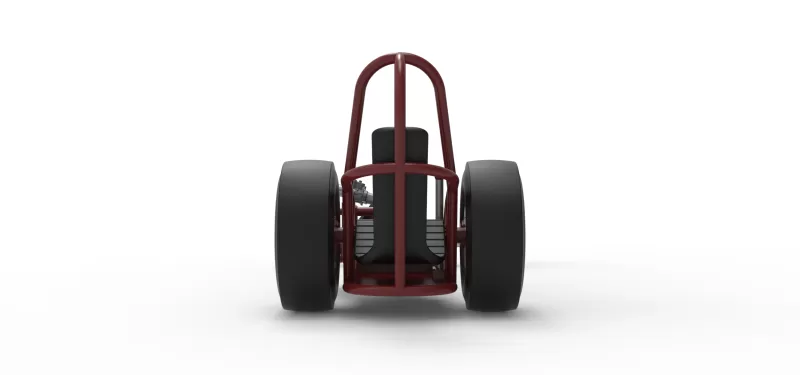Vintage Front engine dragster Base Version 6 Scale 1:25 - Model preview 16