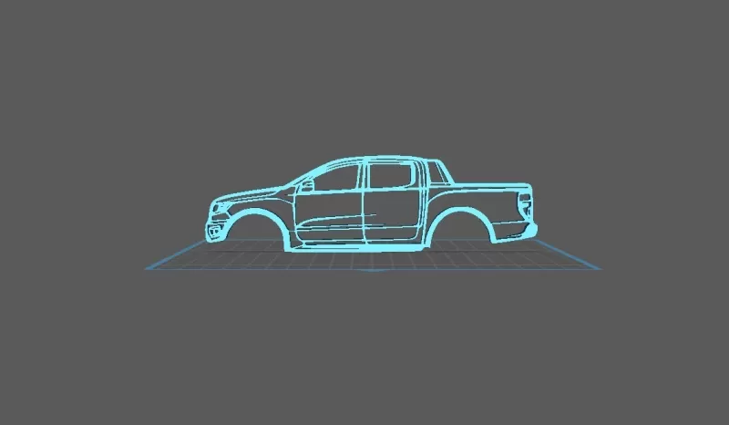 Ford - Ranger Raptor Wall Art - Model preview 1
