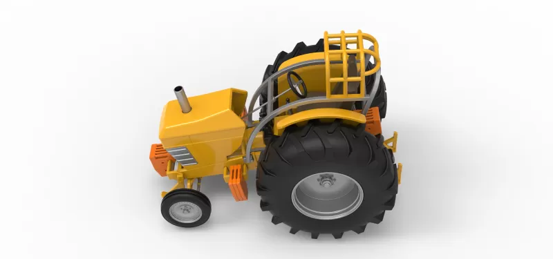 Fun Short Vintage Pulling tractor Scale 1:25 - Model preview 7
