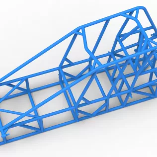 Frame of Experimental Pavement Silver Crown Car Scale 1:25 - Model thumbnail 2