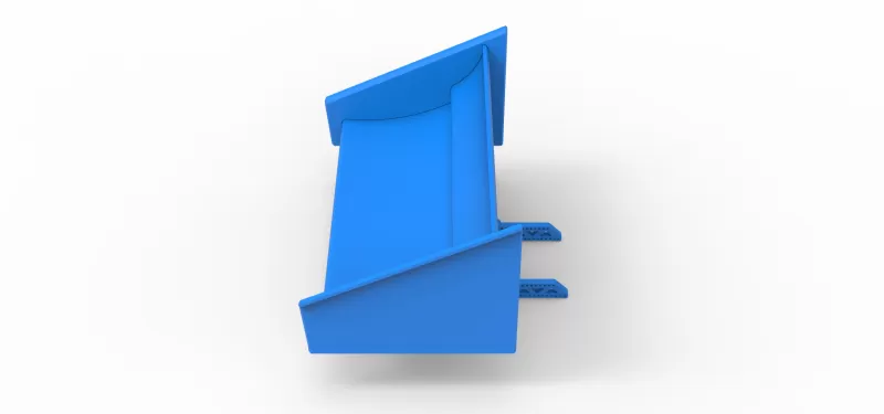 Wing of Supermodified front engine race car V4 Scale 1:25 - Model preview 8