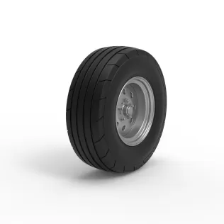 Front tractor wheel Version 4 Scale 1:25 - Model thumbnail 2
