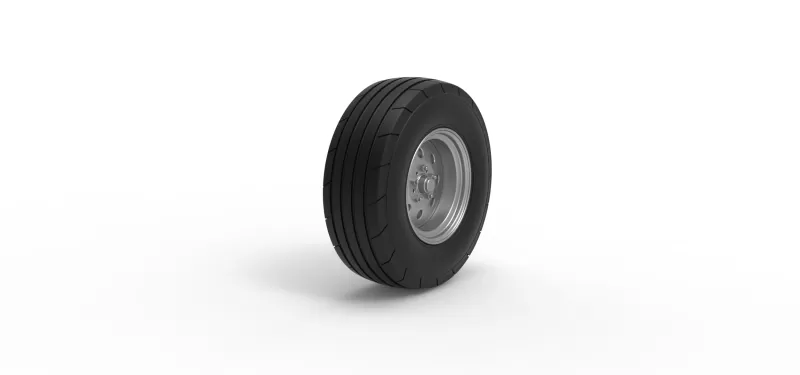 Front tractor wheel Version 4 Scale 1:25 - Model preview 2